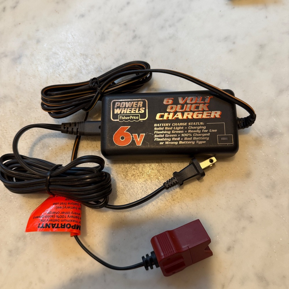 Fisher-Price Power Wheels 6 Volt Quick Charger Battery Charger